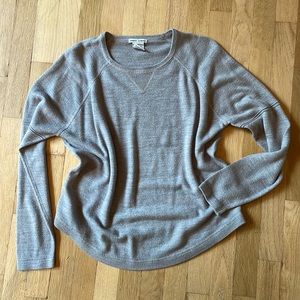 Sweet Romeo Heather Gray Crew Neck Sweater